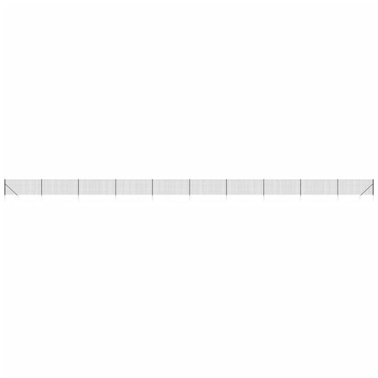 vidaXL Συρματόπλεγμα Περίφραξης Ανθρακί 1,1 x 25 μ. με Καρφωτές Βάσεις