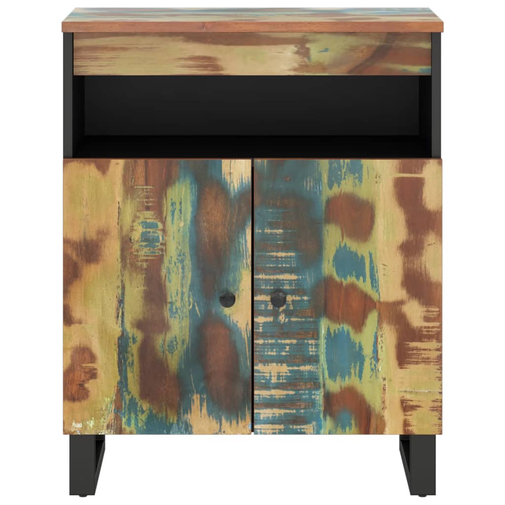 vidaXL Ντουλάπι με 2 Πόρτες 60x33x75 εκ. από Μασίφ Ανακυκλωμένο Ξύλο