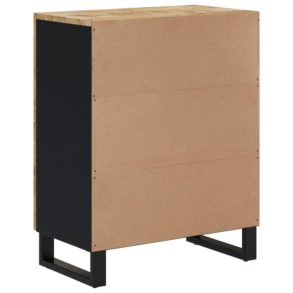 vidaXL Ντουλάπι με 4 Πόρτες 60 x 33 x 75 εκ. από Μασίφ Ξύλο Μάνγκο