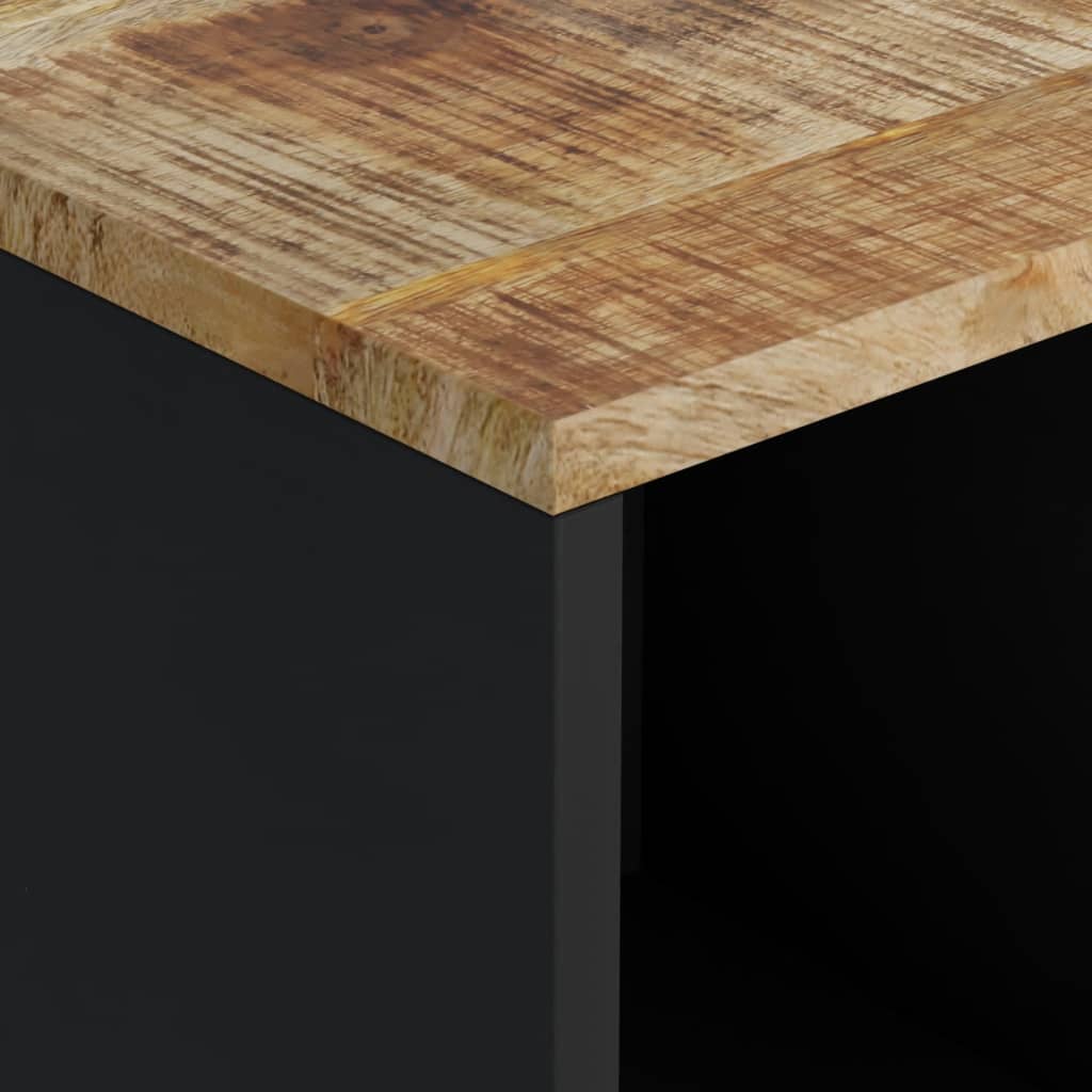 vidaXL Ντουλάπι με 2 Πόρτες 80 x 33 x 75 εκ. από Μασίφ Ξύλο Μάνγκο