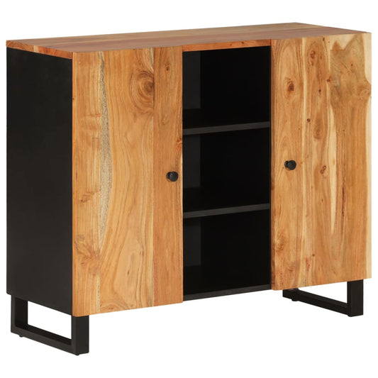 vidaXL Ντουλάπι με 2 Πόρτες 90 x 33 x 75 εκ. από Μασίφ Ξύλο Ακακίας