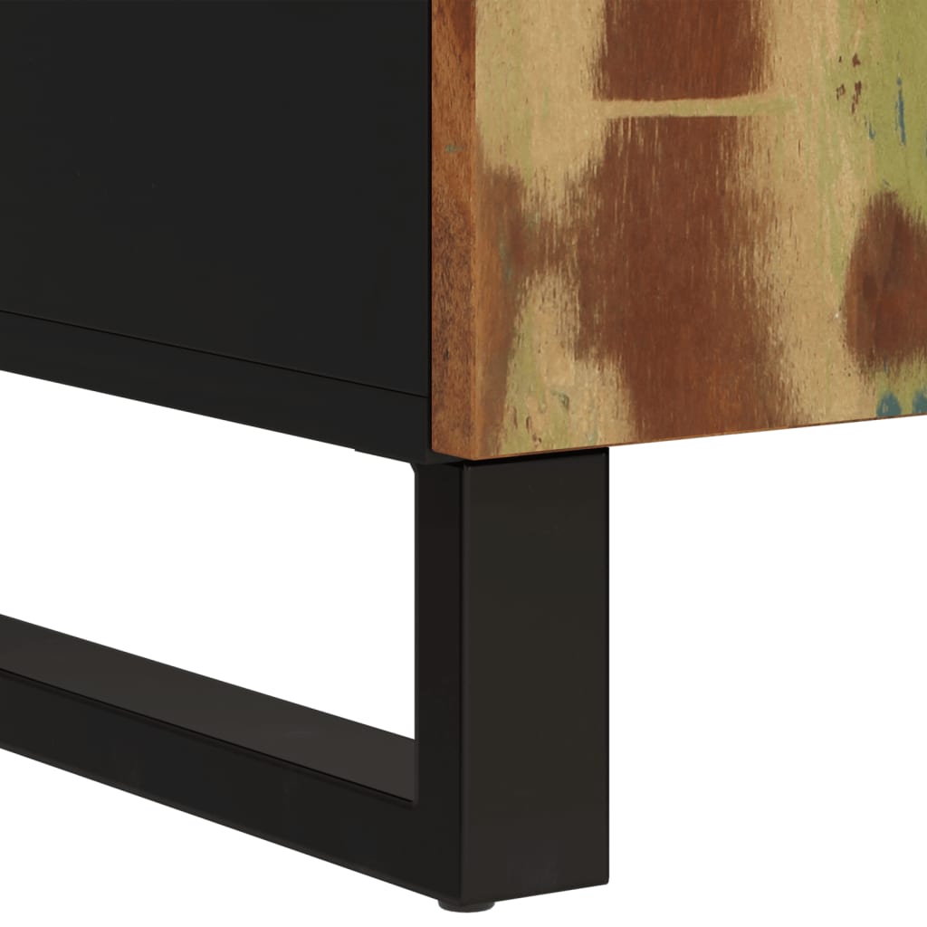 vidaXL Ντουλάπι με 2 Πόρτες 90x30x75 εκ. από Μασίφ Ανακυκλωμένο Ξύλο