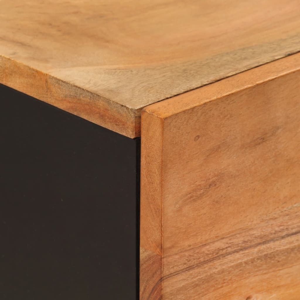 vidaXL Ντουλάπι Ψηλό με 3 Πόρτες 40x33x110 εκ. Μασίφ Ακακία & Σίδερο