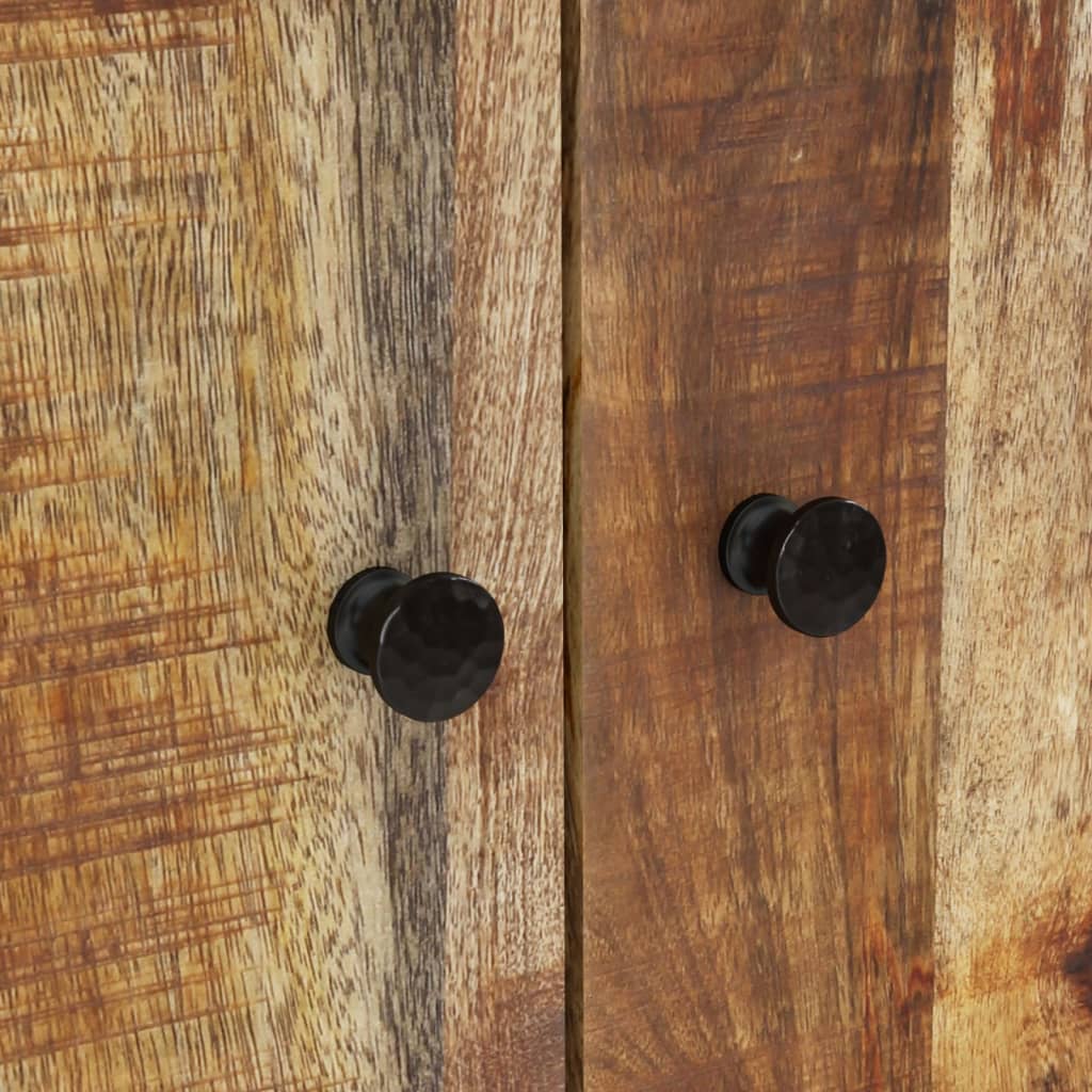 vidaXL Ντουλάπι Ψηλό με Συρτάρι 60x33x100 εκ. Μασίφ Ξύλο Μάνγκο&Σίδερο