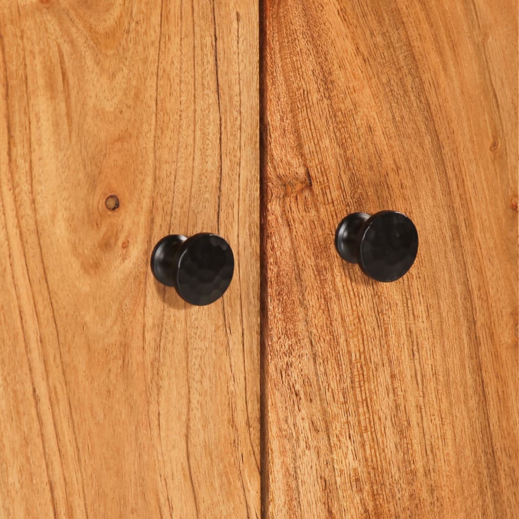 vidaXL Ντουλάπι Ψηλό με Συρτάρι 60x33x100 εκ. Μασίφ Ακακία & Σίδερο