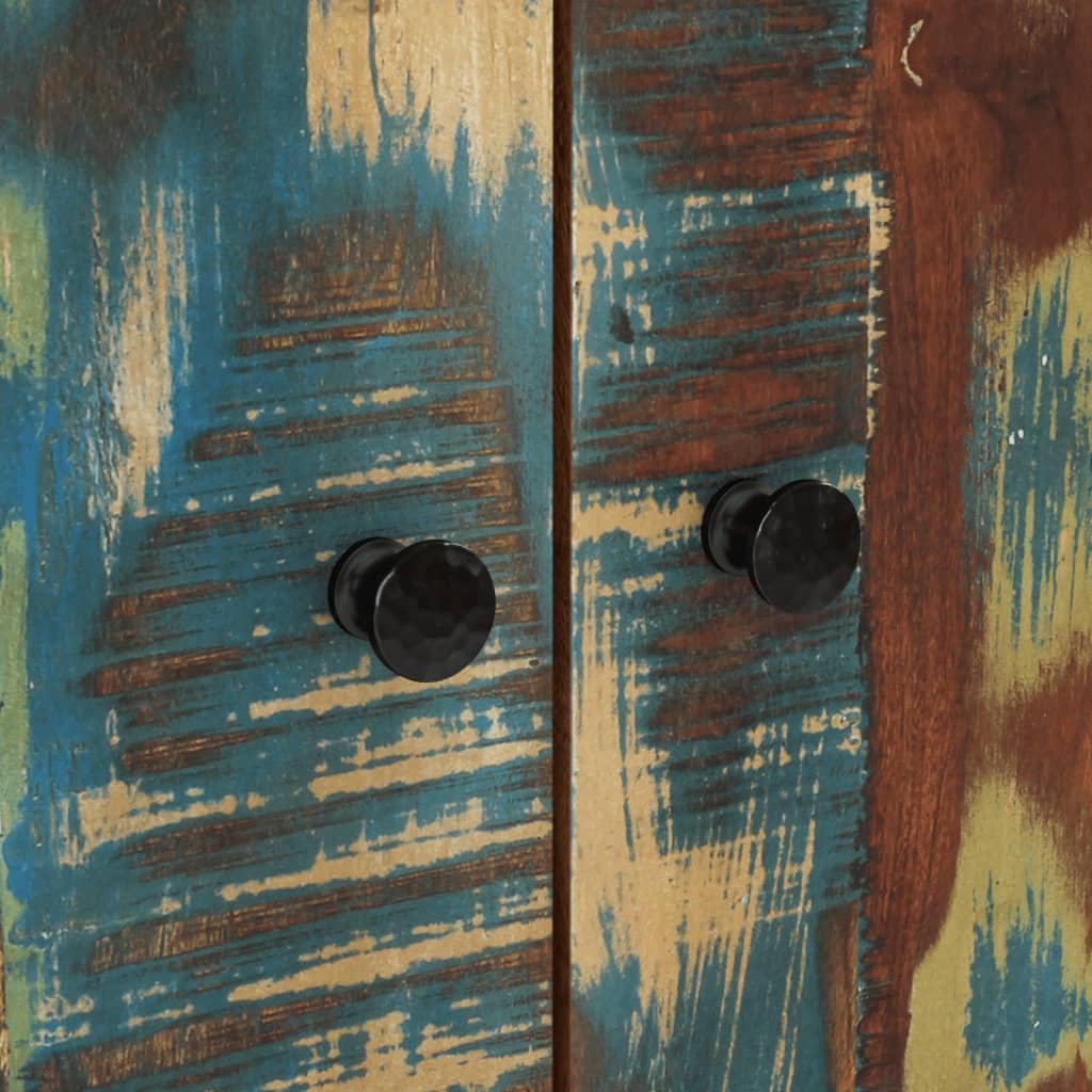 vidaXL Ντουλάπι Ψηλό με Συρτάρι 60x33x100 εκ. Μασίφ Αν. Ξύλο &Σίδερο