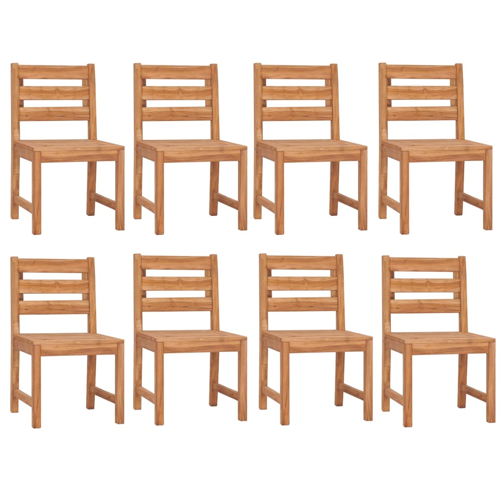 vidaXL Σετ Τραπεζαρίας Κήπου 9 Τεμαχίων από Μασίφ Ξύλο Teak