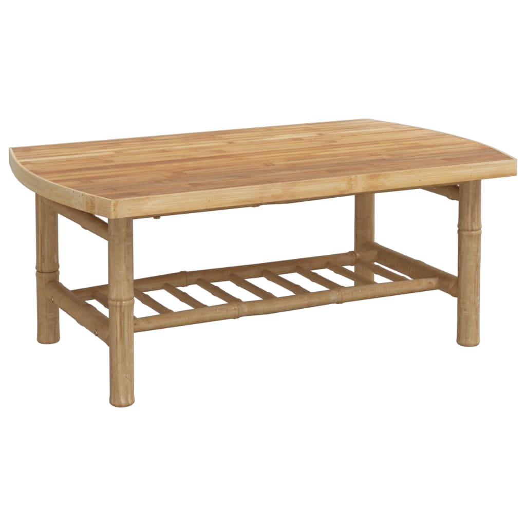 vidaXL Σαλόνι Κήπου Σετ 4 Τεμαχίων από Μπαμπού με Σκ. Γκρι Μαξιλάρια