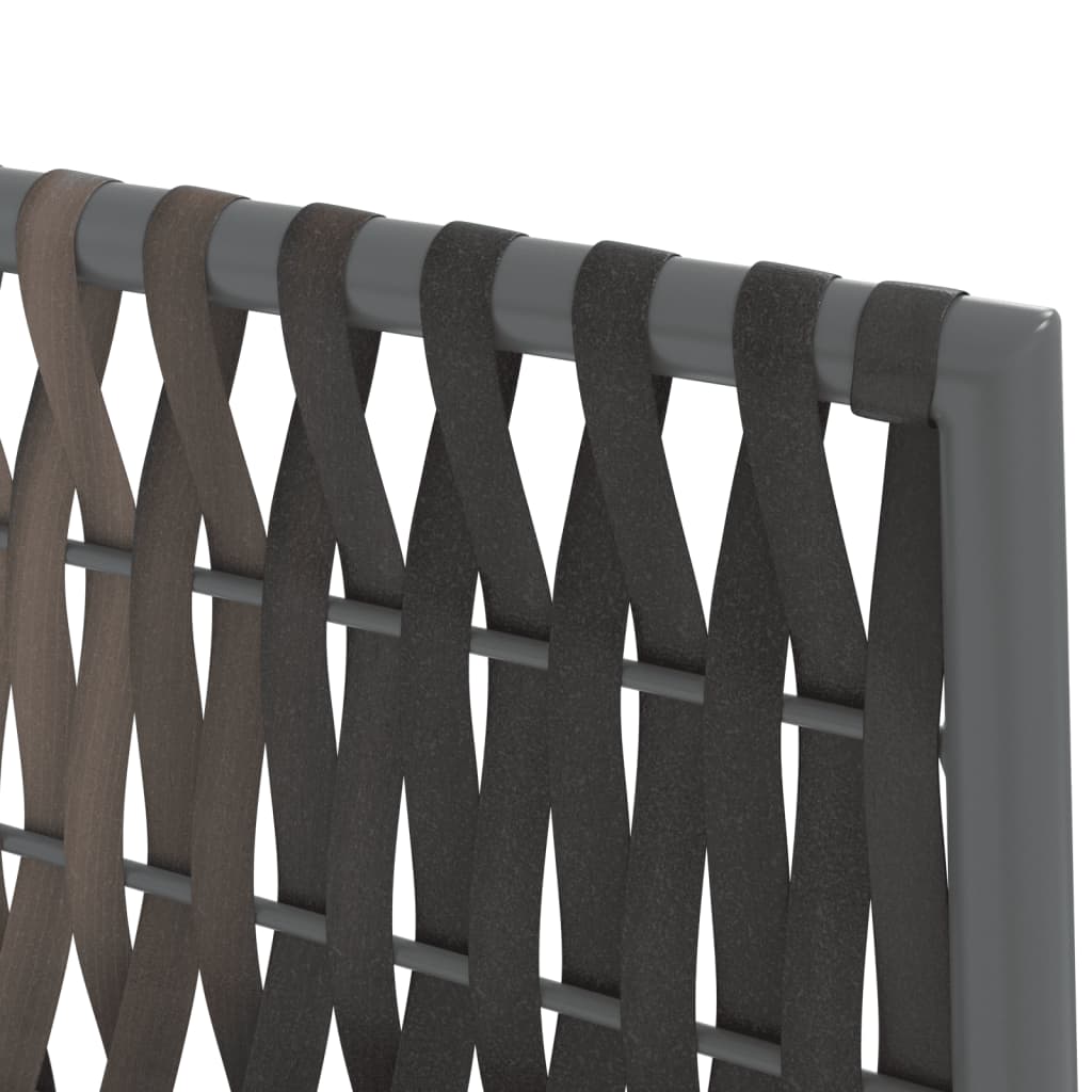 vidaXL Καρέκλες Κήπου 2 τεμ. Καφέ 54x61x83 εκ. Συνθ. Ρατάν & Μαξιλάρια