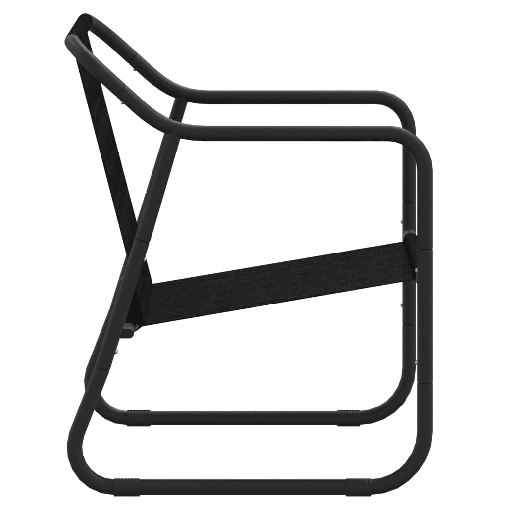 vidaXL Σαλόνι Κήπου Σετ 3 τεμ. Ανθρακί από Ατσάλι με Μαξιλάρια