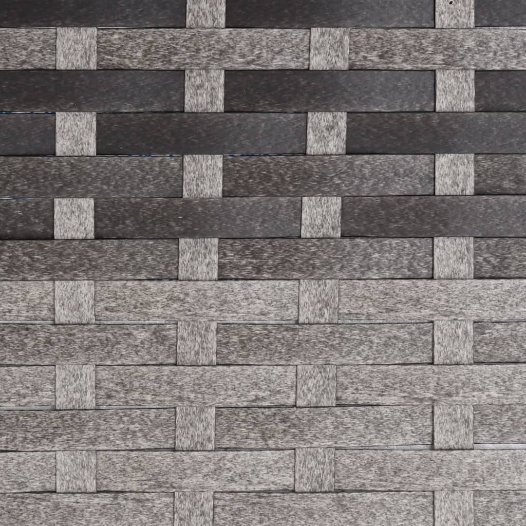 vidaXL Καρέκλα Κήπου Γκρι από Συνθετικό Ρατάν με Υποπόδιο