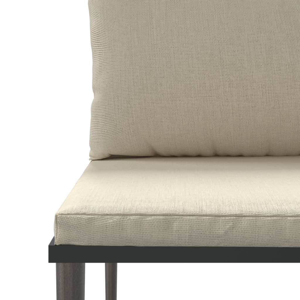 vidaXL Σαλόνι Κήπου Σετ 3 τεμ. Γκρι από Συνθετικό Ρατάν με Μαξιλάρια