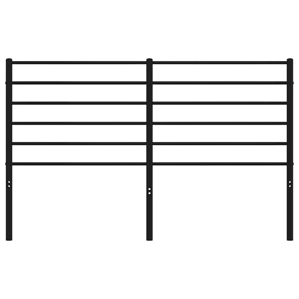 vidaXL Κεφαλάρι Μαύρο 160 εκ. Μεταλλικό