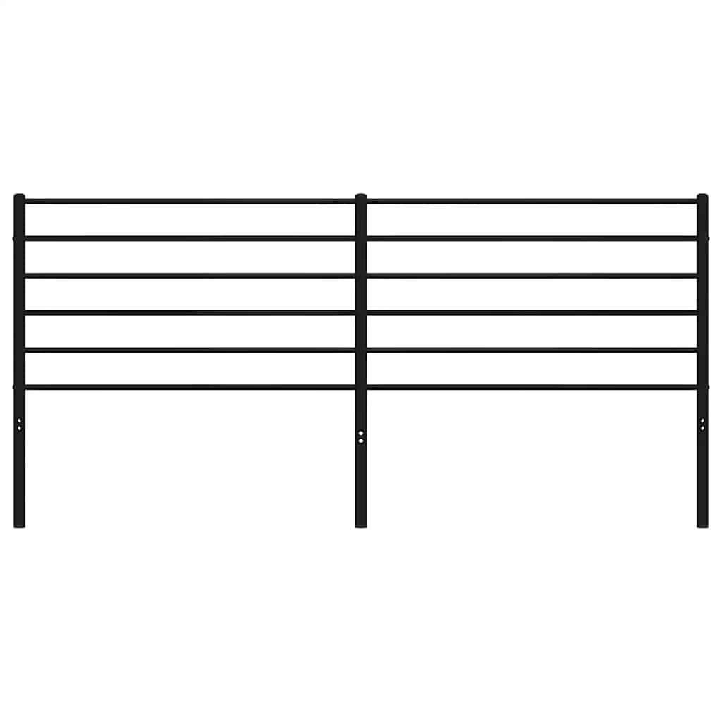 vidaXL Κεφαλάρι Μαύρο 180 εκ. Μεταλλικό