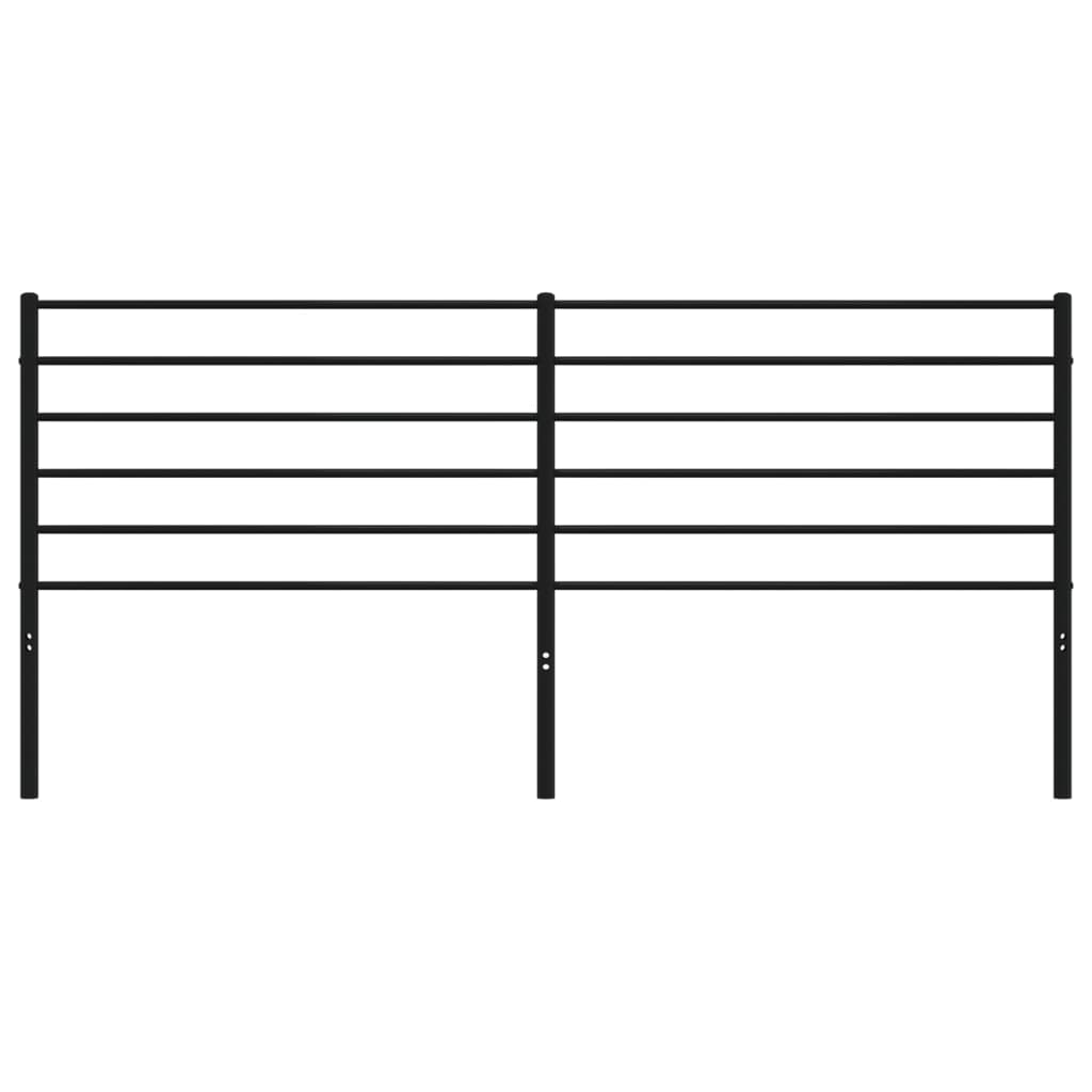 vidaXL Κεφαλάρι Μαύρο 200 εκ. Μεταλλικό