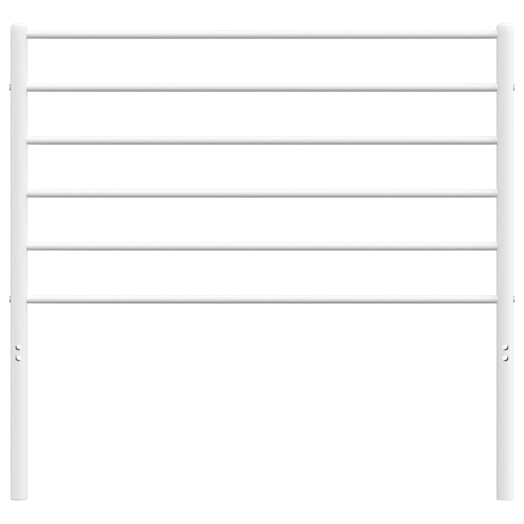 vidaXL Κεφαλάρι Λευκό 80 εκ. Μεταλλικό