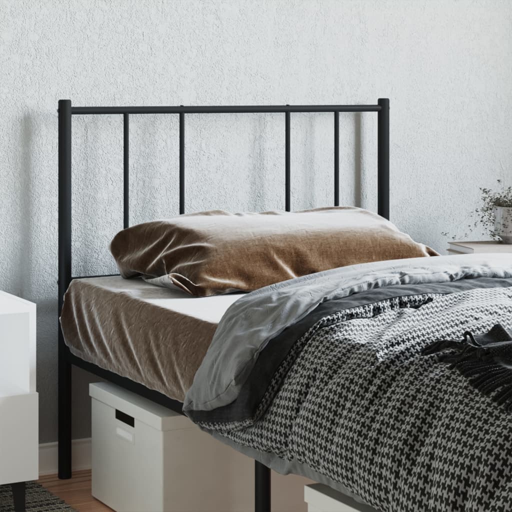 vidaXL Ανταλλακτικό κεφαλάρι Μαύρο 80 εκ. Μεταλλικό