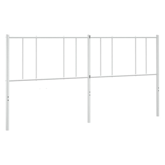 vidaXL Κεφαλάρι Λευκό 180 εκ. Μεταλλικό