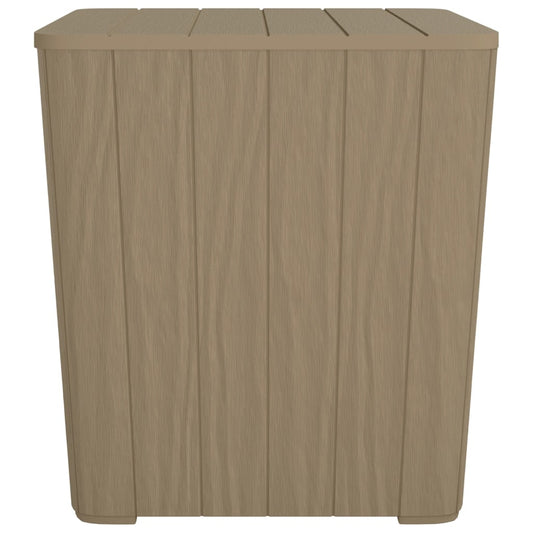 vidaXL Τραπέζι Κήπου με Αφαιρούμενο Καπάκι Αν. Καφέ από Πολυπροπυλένιο