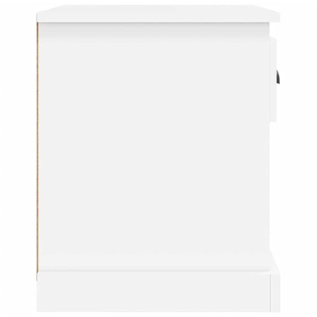 vidaXL Κομοδίνα 2 τεμ. Λευκά 39 x 39 x 47,5 εκ. από Επεξεργασμένο Ξύλο