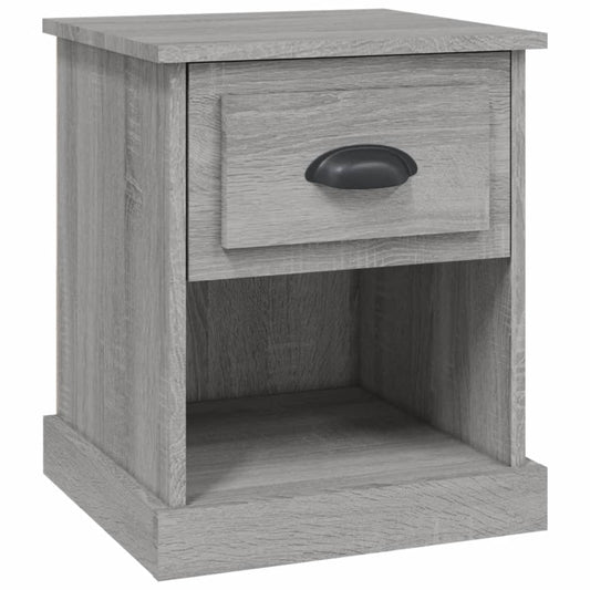 vidaXL Κομοδίνο Γκρι Sonoma 39x39x47,5 εκ. από Επεξεργασμένο Ξύλο