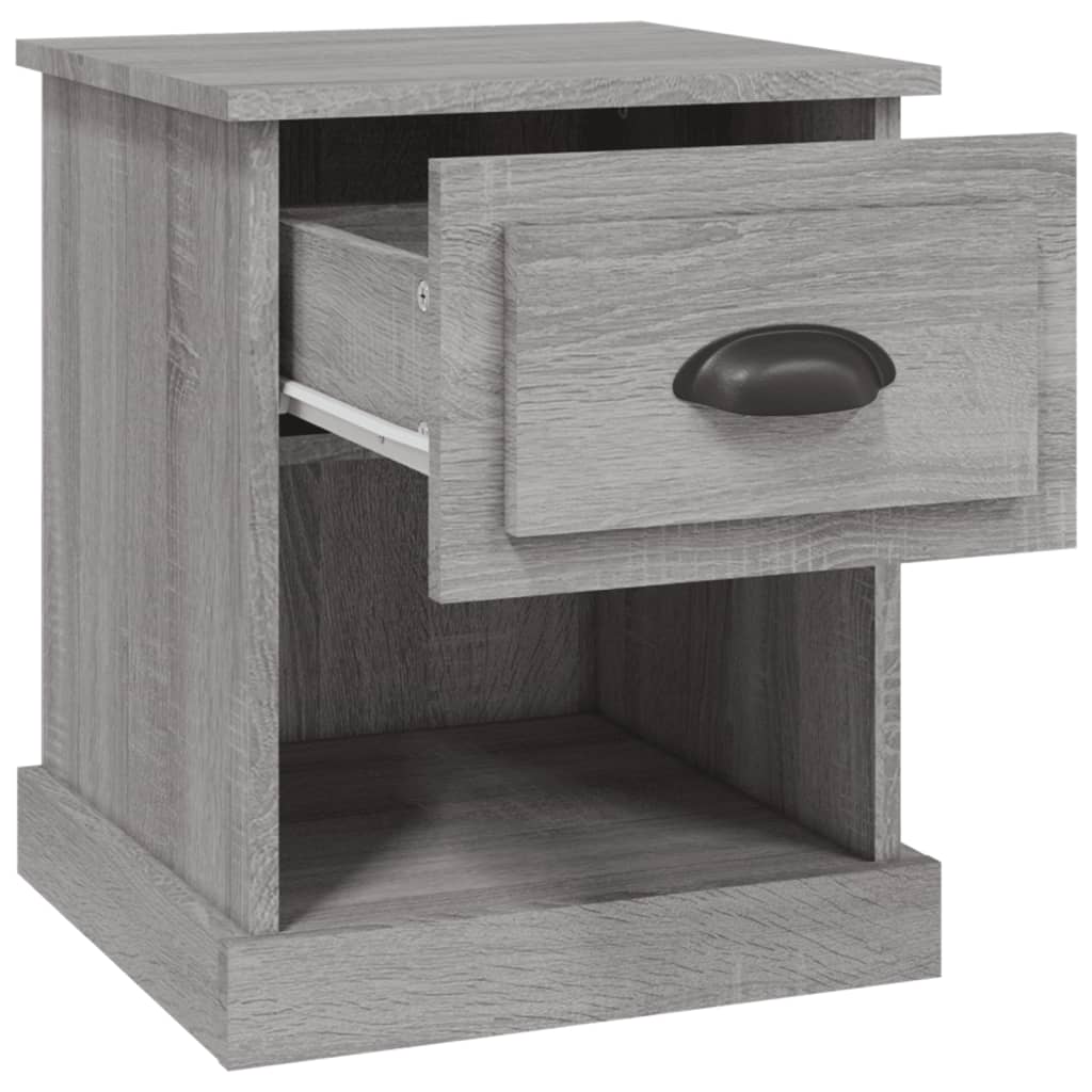 vidaXL Κομοδίνο Γκρι Sonoma 39x39x47,5 εκ. από Επεξεργασμένο Ξύλο