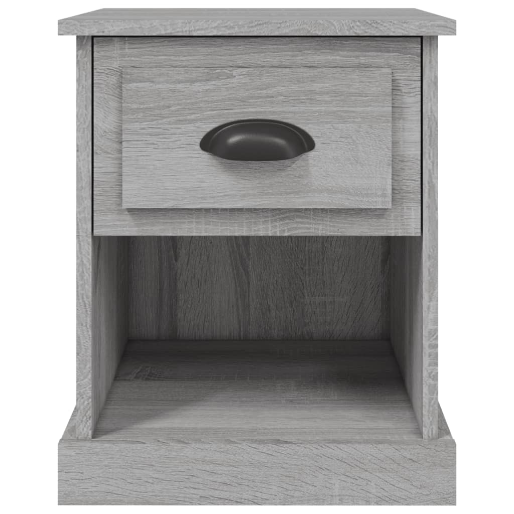 vidaXL Κομοδίνο Γκρι Sonoma 39x39x47,5 εκ. από Επεξεργασμένο Ξύλο