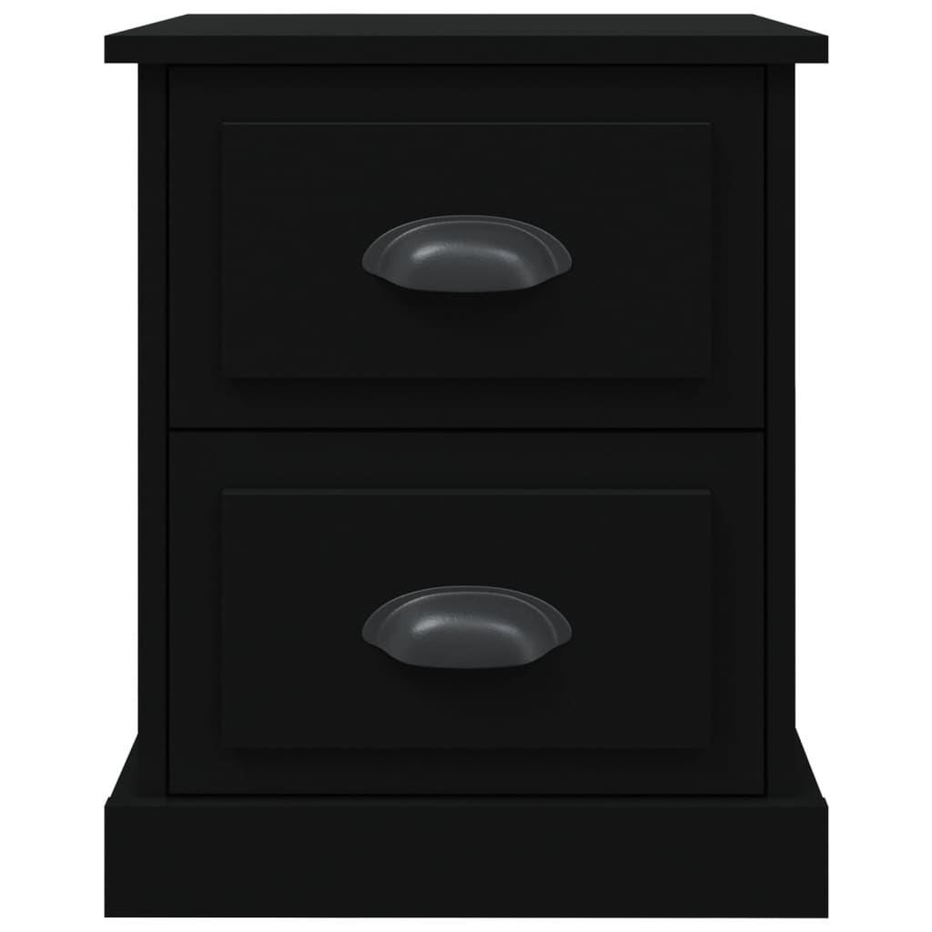 vidaXL Κομοδίνο Μαύρο 39 x 39 x 47,5 εκ. από Επεξεργασμένο Ξύλο