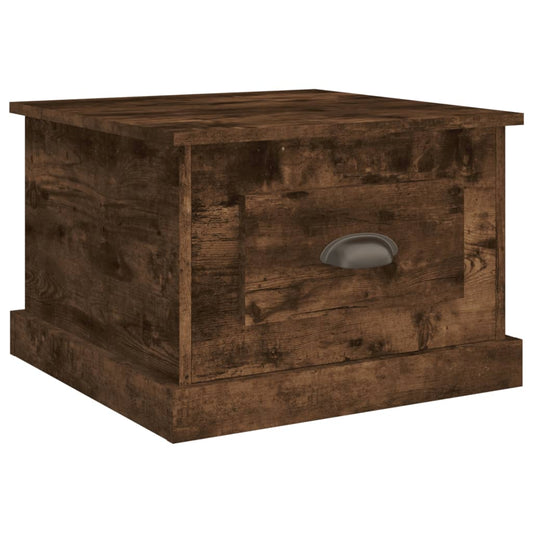 vidaXL Τραπεζάκι Σαλονιού Καπνιστή Δρυς 50x50x35 εκ. Επεξεργασμ. Ξύλο