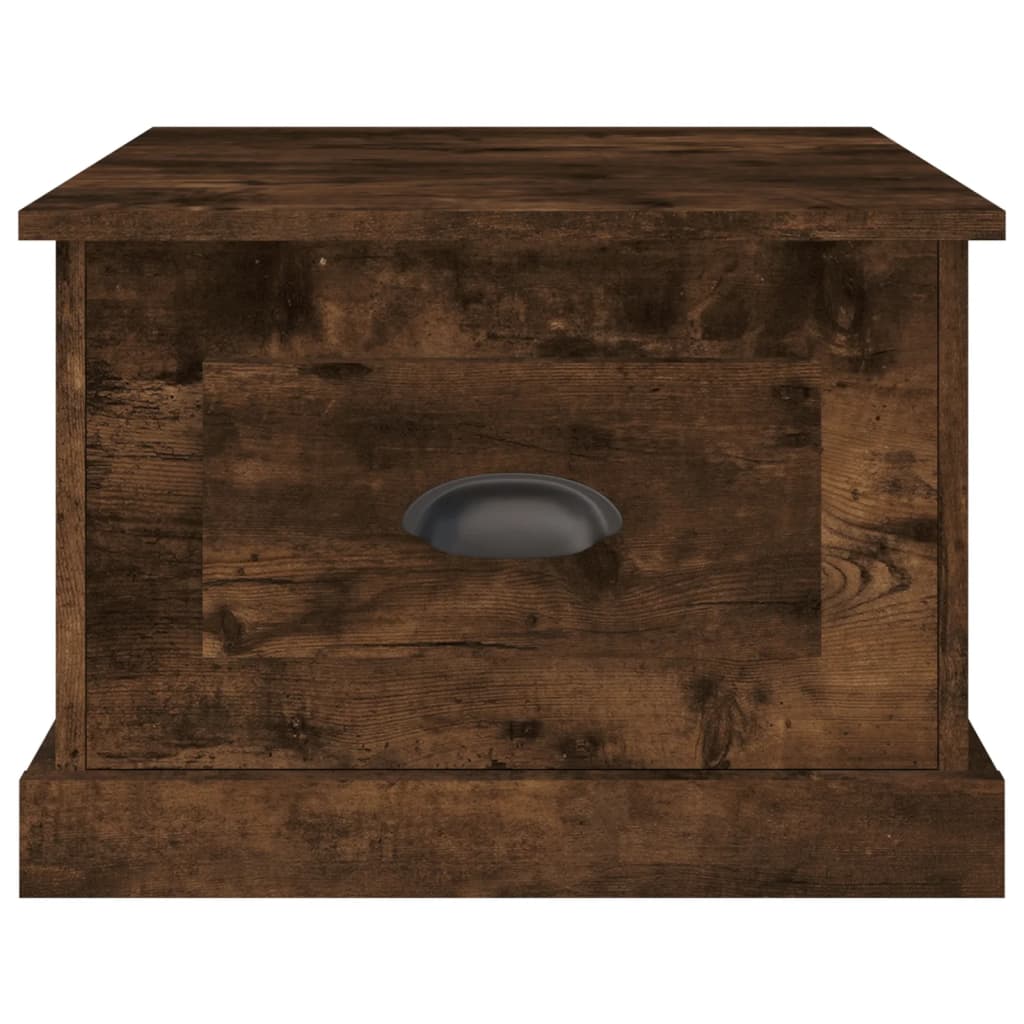 vidaXL Τραπεζάκι Σαλονιού Καπνιστή Δρυς 50x50x35 εκ. Επεξεργασμ. Ξύλο