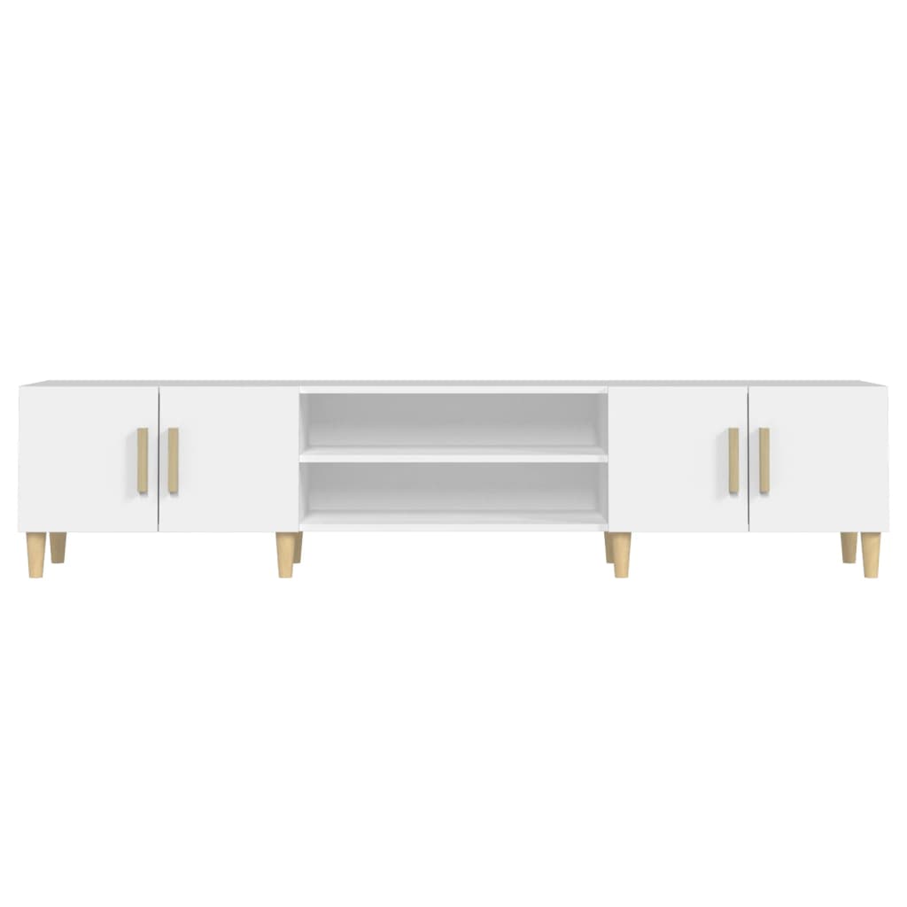 vidaXL Έπιπλο Τηλεόρασης Λευκό 180 x 31,5 x 40 εκ. Επεξεργασμένο Ξύλο