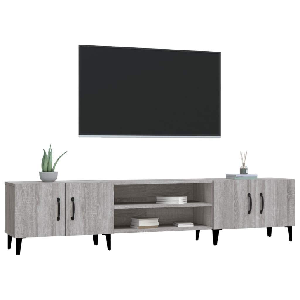 vidaXL Έπιπλο Τηλεόρασης Γκρι Sonoma 180x31,5x40 εκ. από Επεξεργ. Ξύλο