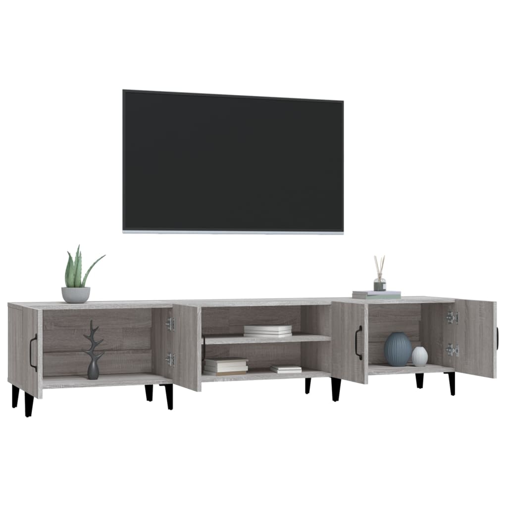 vidaXL Έπιπλο Τηλεόρασης Γκρι Sonoma 180x31,5x40 εκ. από Επεξεργ. Ξύλο