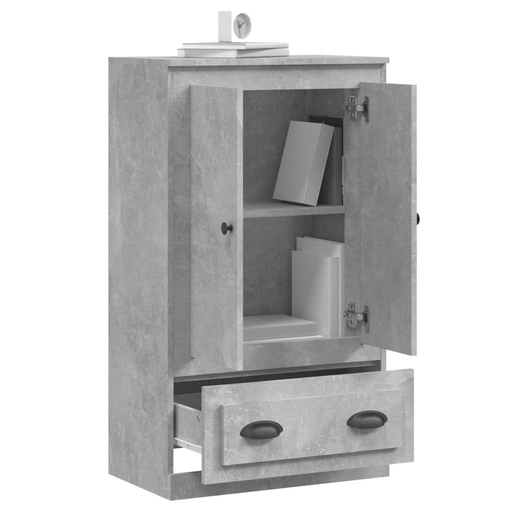 vidaXL Ντουλάπι Γκρι Σκυροδέματος 60x35,5x103,5 εκ. Επεξεργασμένο Ξύλο