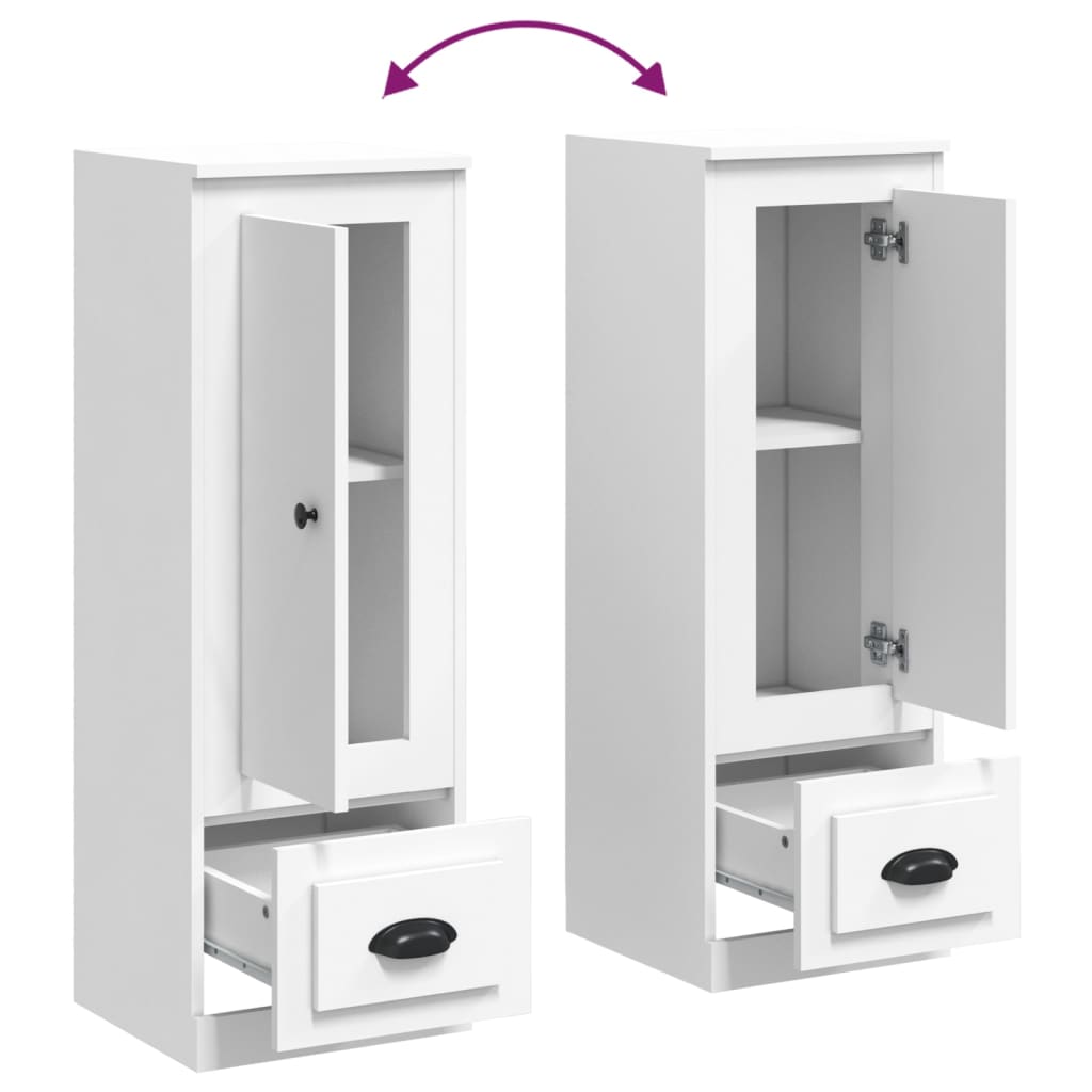 vidaXL Ντουλάπι Λευκό 36 x 35,5 x 103,5 εκ. από Επεξεργασμένο Ξύλο