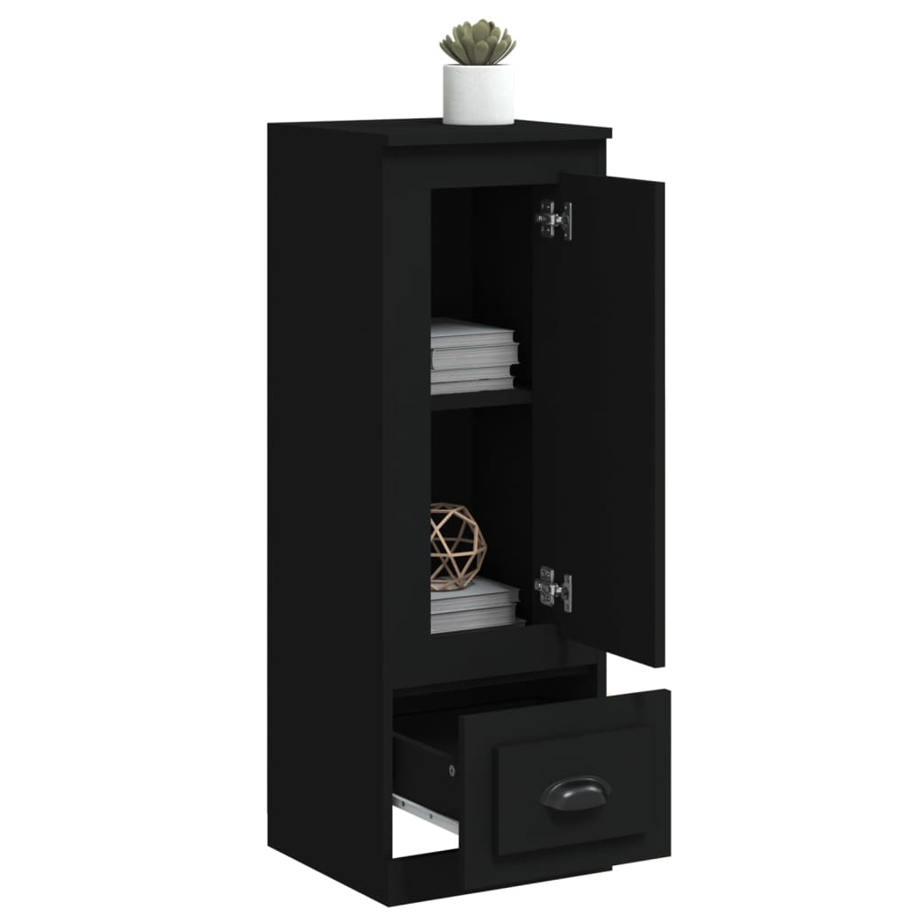 vidaXL Ντουλάπι Μαύρο 36x35,5x103,5 εκ. από Επεξεργασμένο Ξύλο