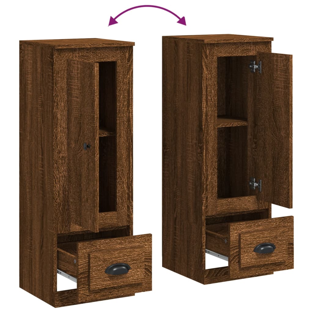 vidaXL Ντουλάπι Καφέ δρυς 36x35,5x103,5 εκ. από Επεξεργασμένο Ξύλο