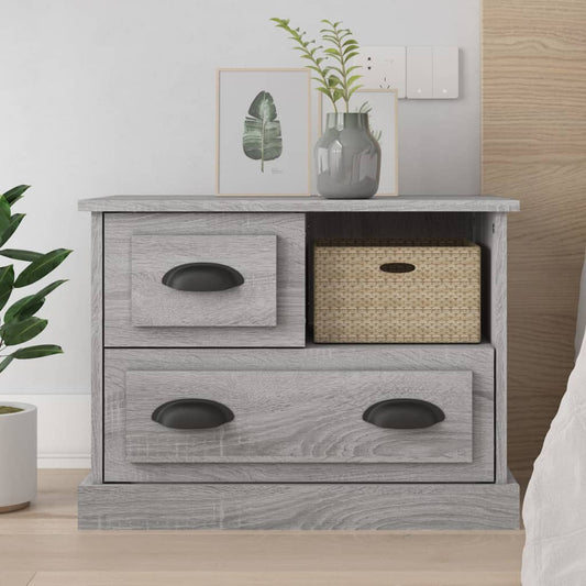 vidaXL Κομοδίνο Γκρι Sonoma 60x39x45 εκ.