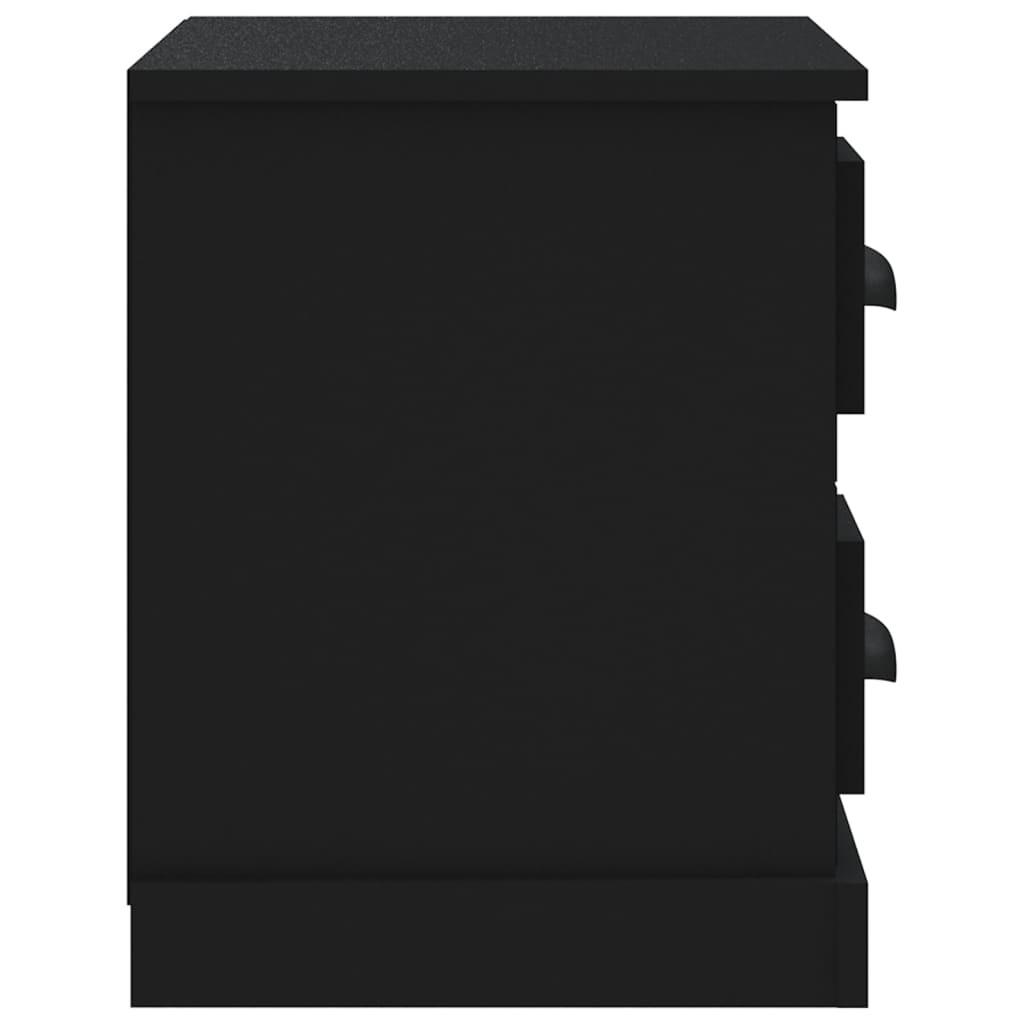 vidaXL Κομοδίνο Μαύρο 60 x 35,5 x 45 εκ.