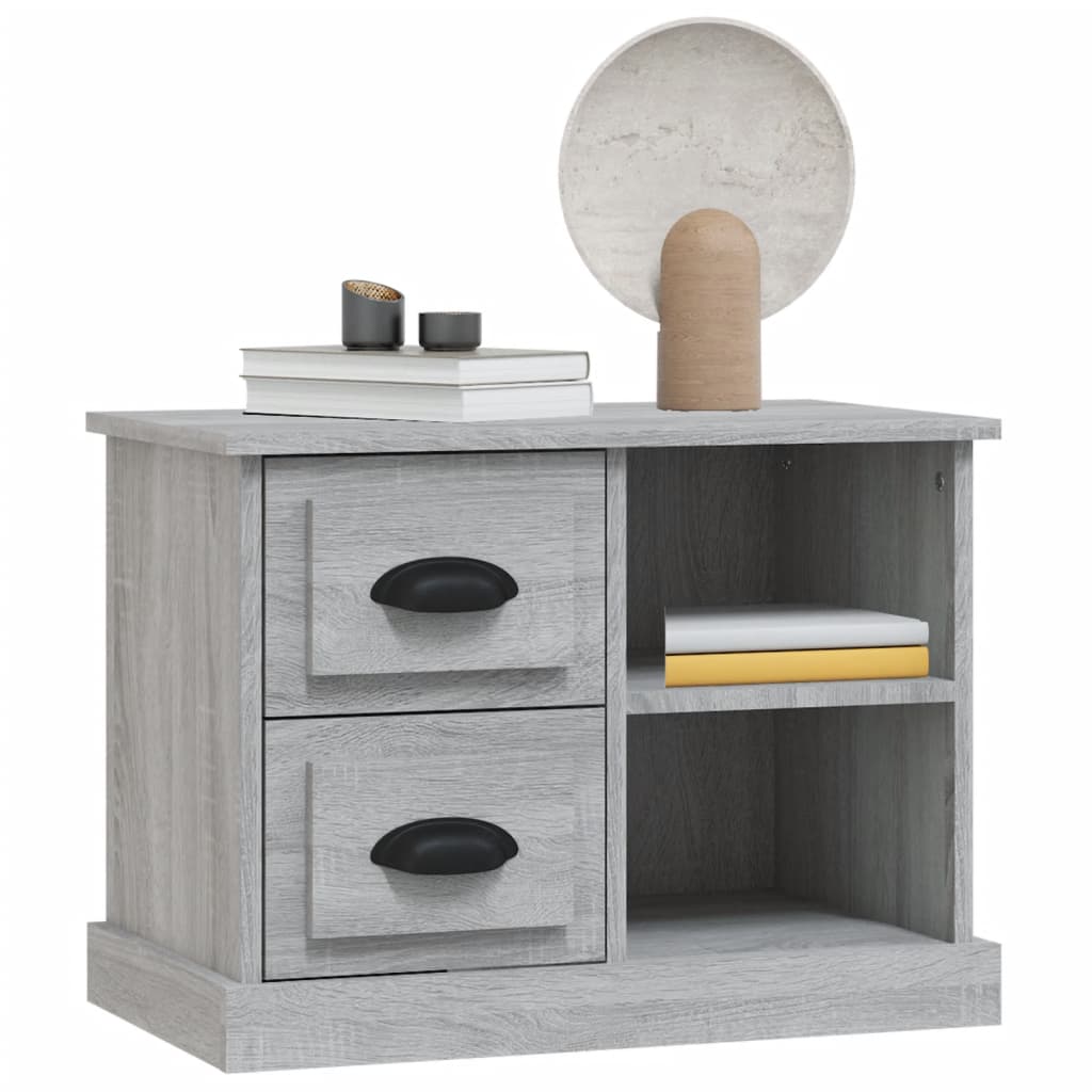 vidaXL Κομοδίνο Γκρι Sonoma 60 x 35,5 x 45 εκ.