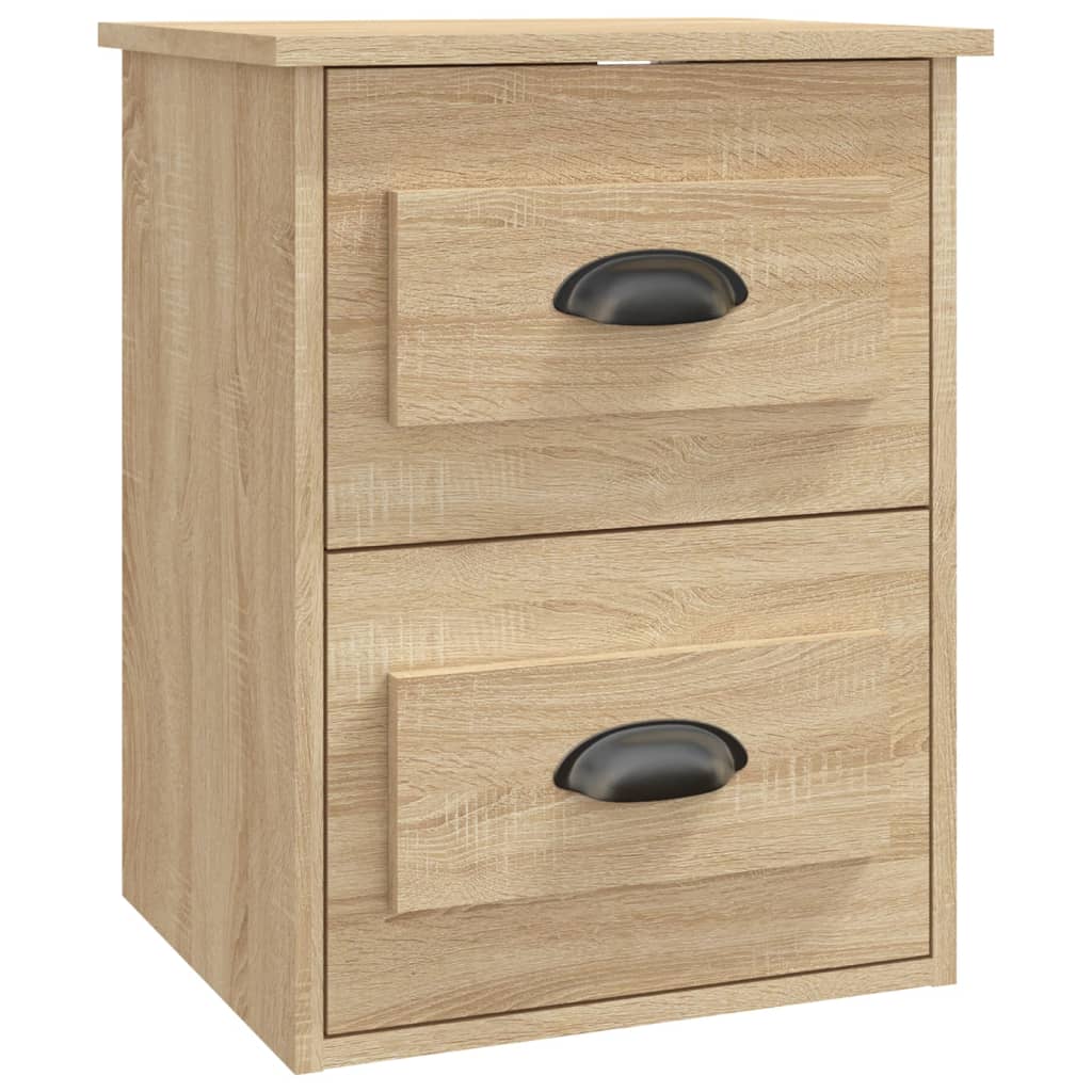 vidaXL Κομοδίνο Επιτοίχιο Sonoma Δρυς 41,5x36x53 εκ.