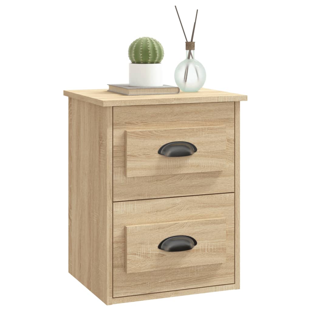 vidaXL Κομοδίνο Επιτοίχιο Sonoma Δρυς 41,5x36x53 εκ.