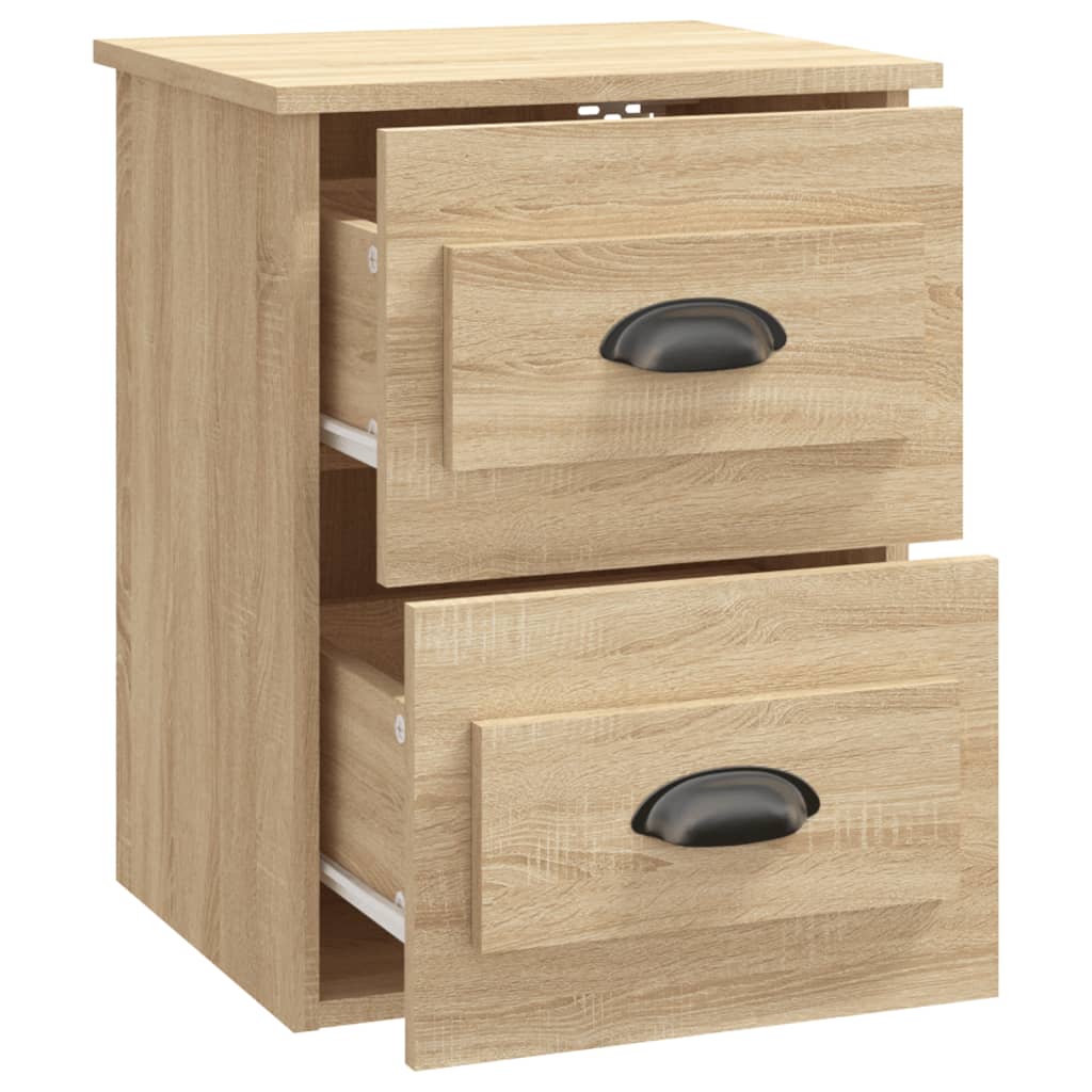 vidaXL Κομοδίνο Επιτοίχιο Sonoma Δρυς 41,5x36x53 εκ.