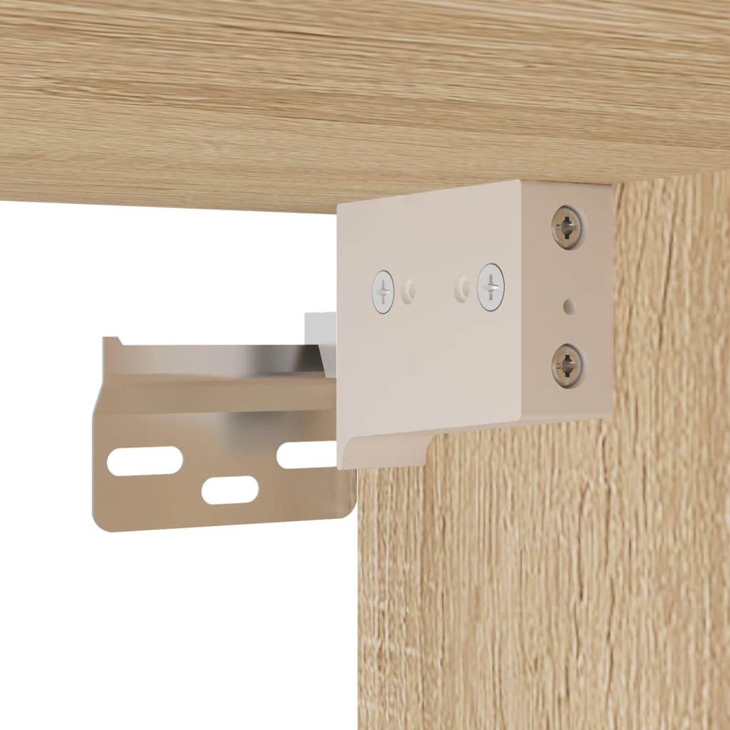vidaXL Κομοδίνο Επιτοίχιο Sonoma Δρυς 41,5x36x53 εκ.