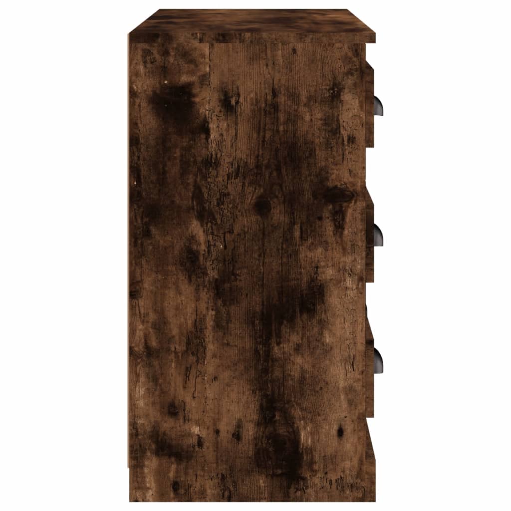 vidaXL Μπουφές Καπνιστή Δρυς 70x35,5x67,5 εκ. από Επεξεργασμένο Ξύλο