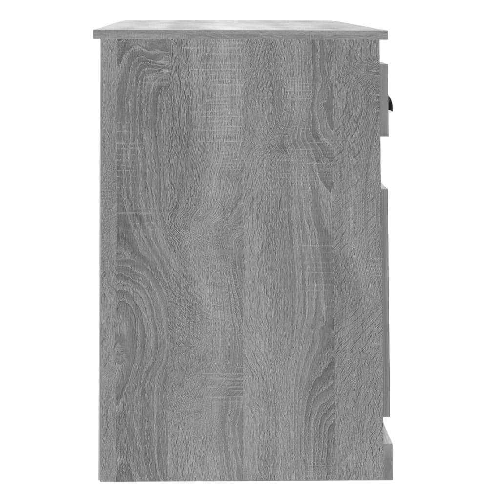 vidaXL Γραφείο με Συρτάρι Γκρι Sonoma 115x50x75 εκ. Επεξεργασμένο Ξύλο