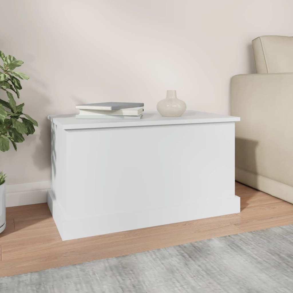 vidaXL Κουτί Αποθήκευσης Λευκό 70x40x38 εκ. από Τεχνητό Ξύλο