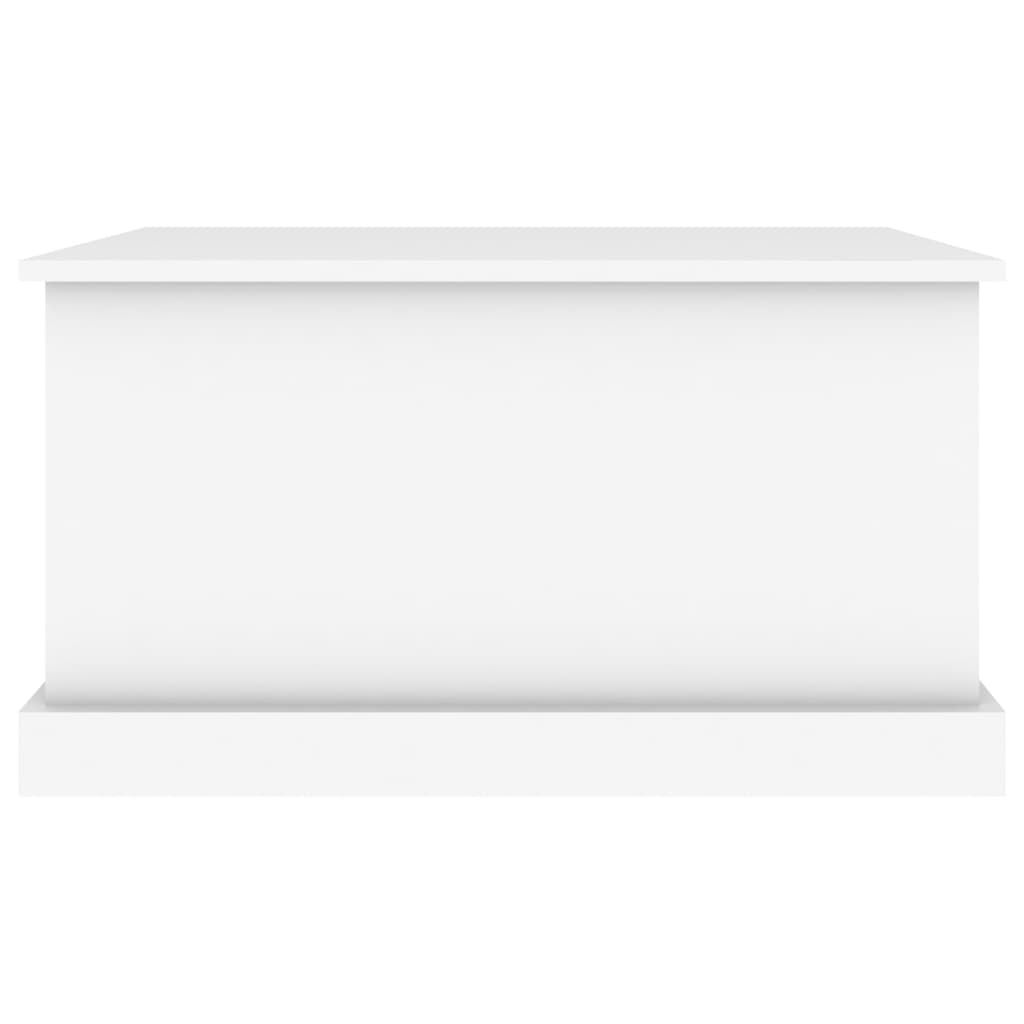 vidaXL Κουτί Αποθήκευσης Λευκό 70x40x38 εκ. Επεξεργασμένο Ξύλο