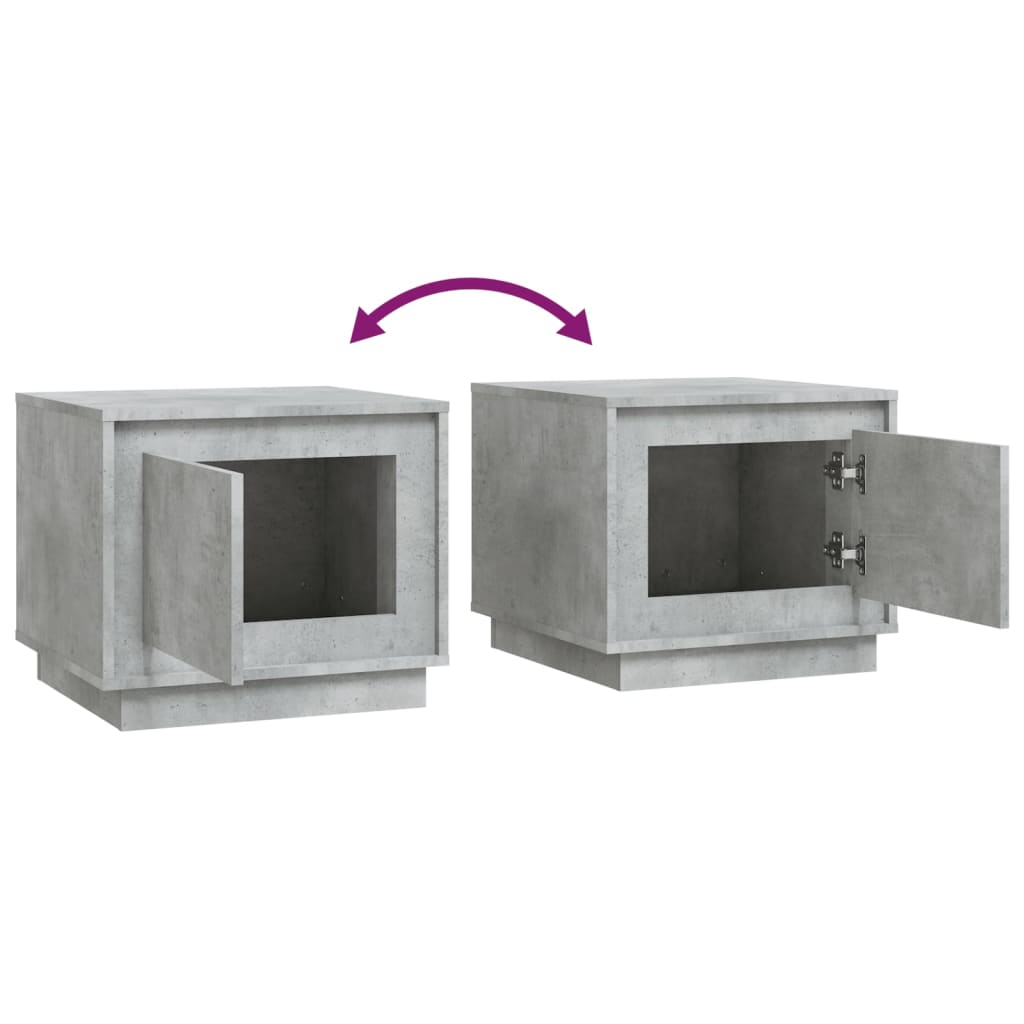 vidaXL Τραπεζάκι Σαλονιού Γκρι Σκυρ. 51x50x44 εκ. Επεξεργασμένο Ξύλο