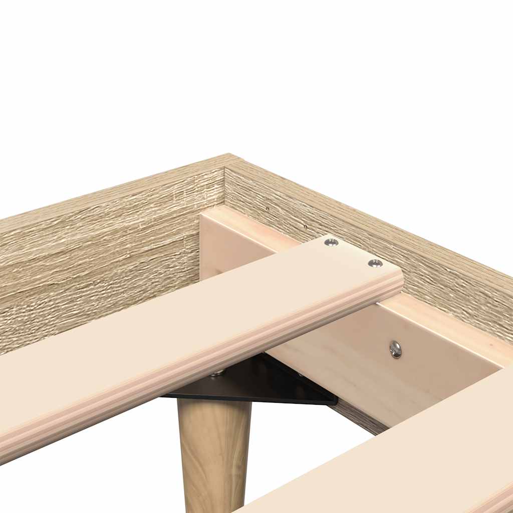 vidaXL Πλαίσιο Κρεβατιού Χωρ. Στρώμα Sonoma Δρυς 120x200εκ. Επ. Ξύλο